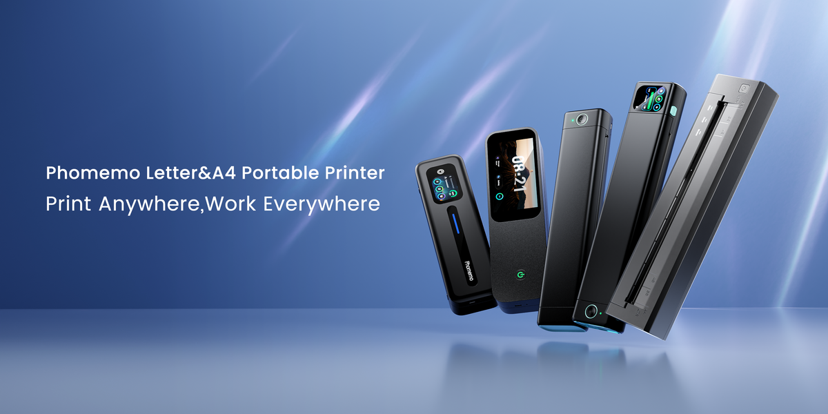 Phomemo M08F Portable Inkless Thermal Printer - 8.5'' x 11'' Letter
