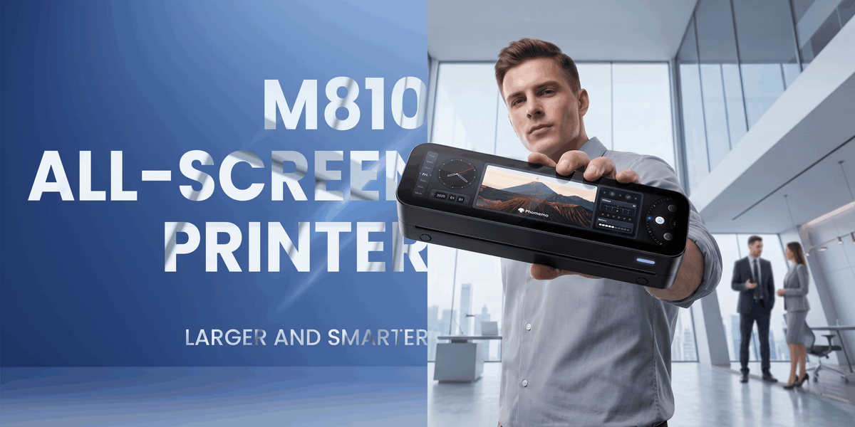 Phomemo M08F Portable Inkless Thermal Printer - 8.5'' x 11'' Letter